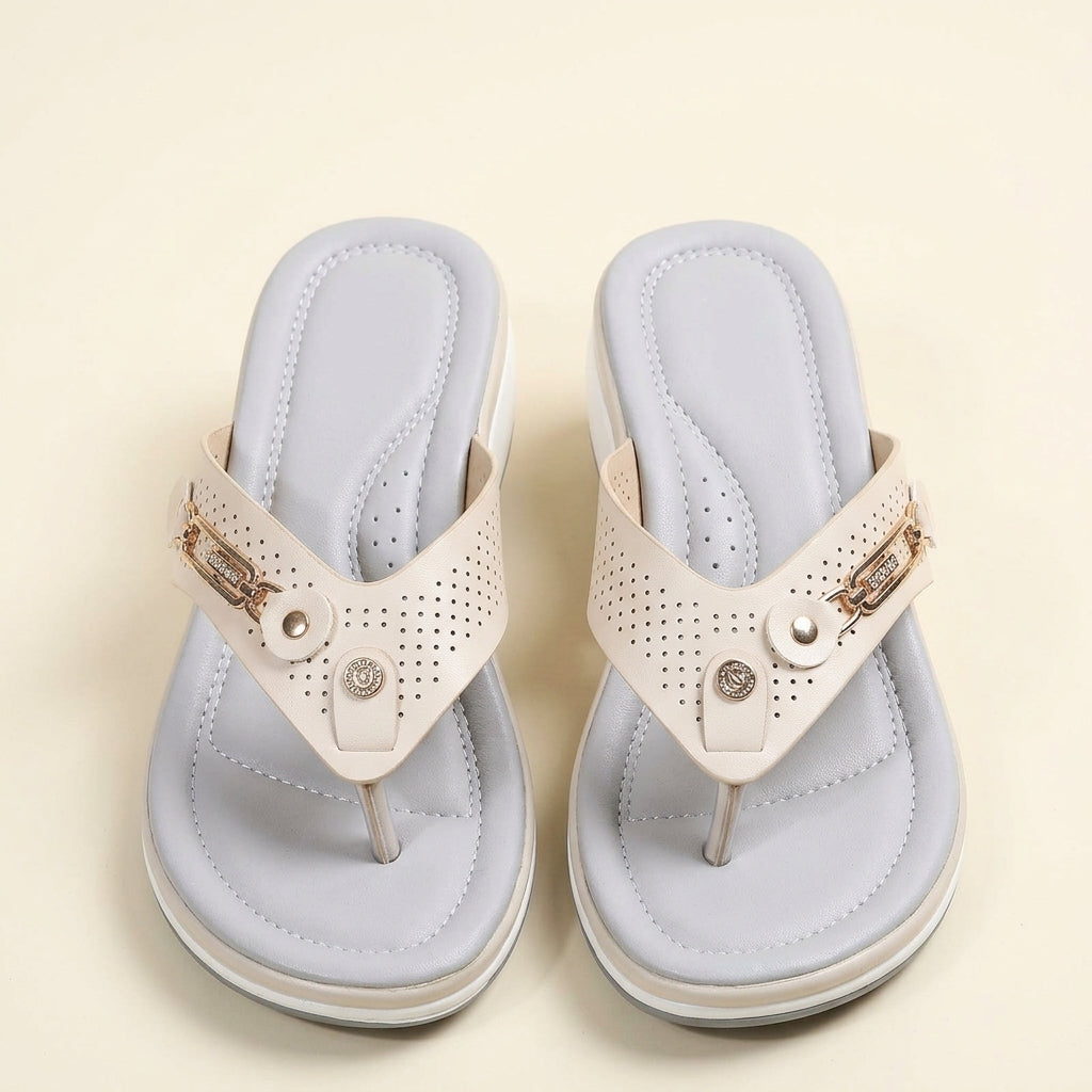 Solène Vaquerie | Tongs compensées confortables pour femme