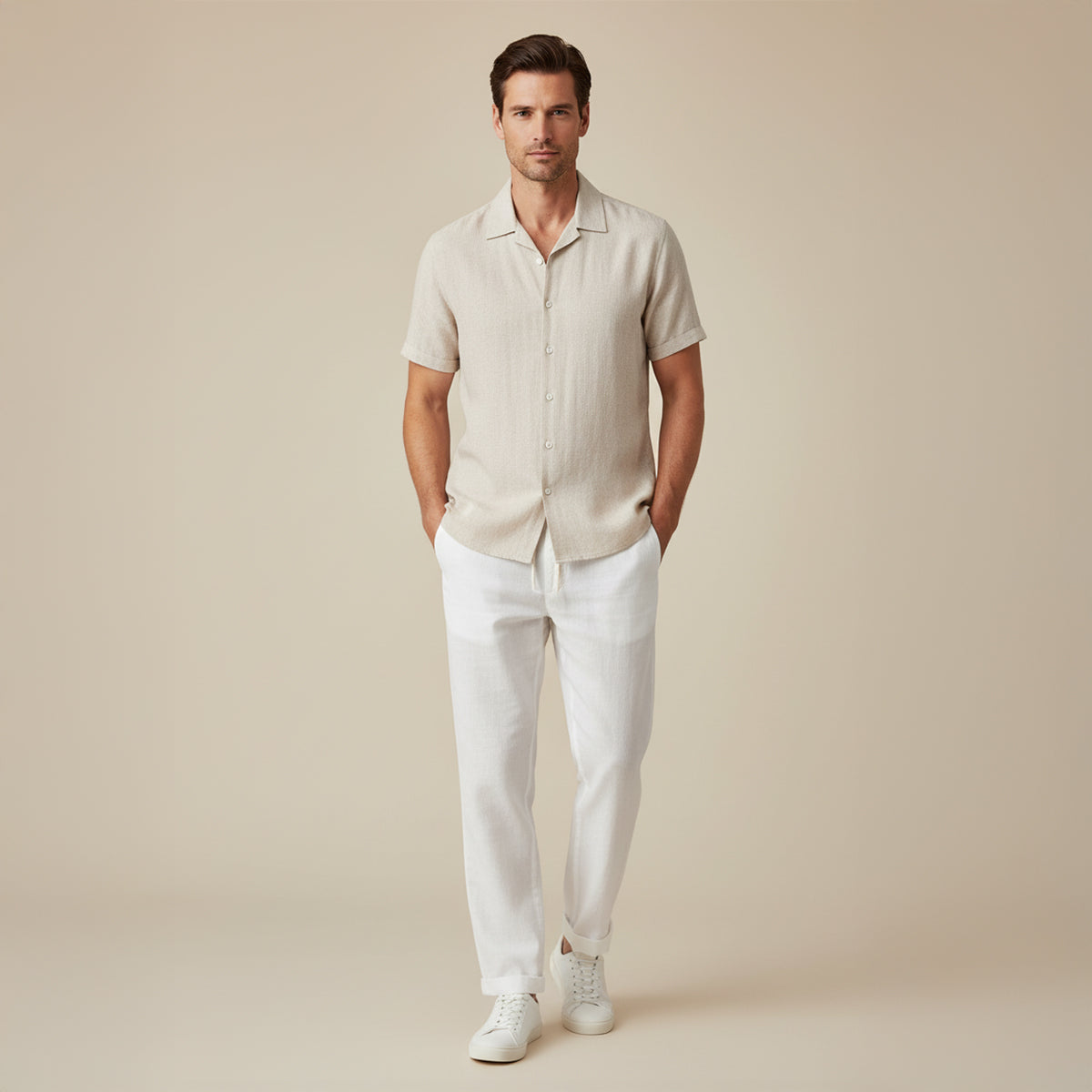 Noah Whitmore | Linen Summer Two-Piece Set For Men