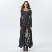 Tabitha Wright | Robe longue asymétrique à imprimé léopard