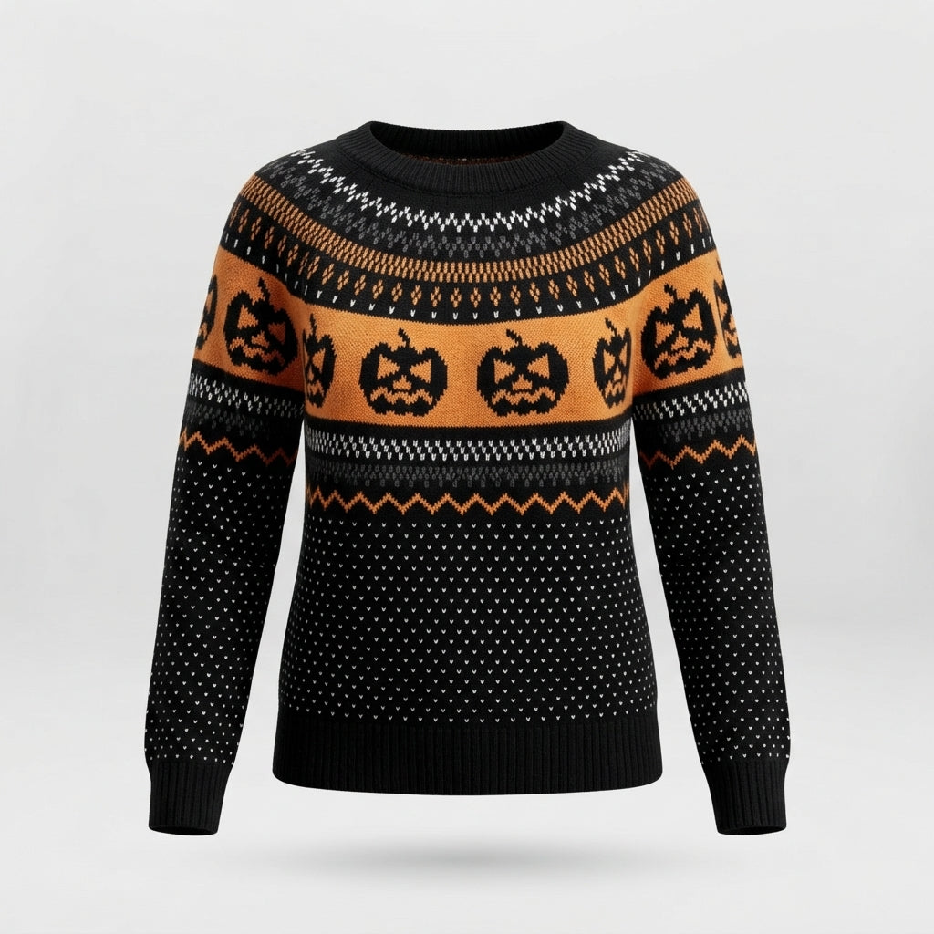 Trick & Treat | Pumpkin Halloween Sweater For Women