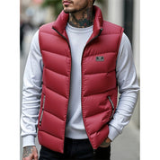 Florence Shaw | Red Quilted Padded Gilet for Women