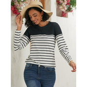Marianne Radcliffe | Striped Long Sleeve Top