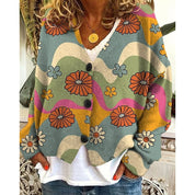 Rhiannon Beckett | Floral Open-Front Cardigan
