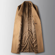 Amelia Shaw | Manteau long en laine croisé camel