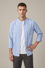 Nathaniel Brooks | Chemise en lin à col mao