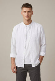 Nathaniel Brooks | Chemise en lin à col mao