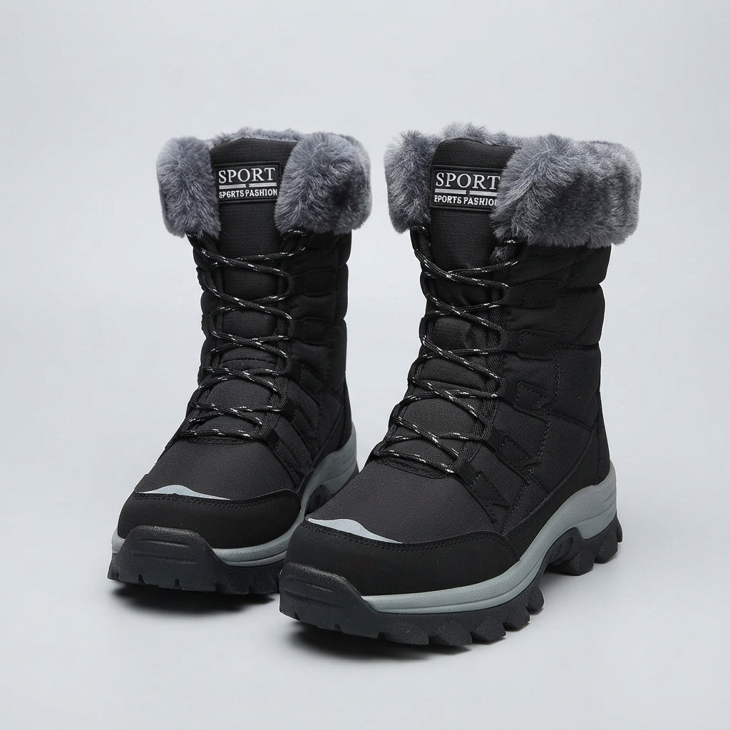 Verity Edwards | Bottes de neige imperméables à bordure en fausse fourrure