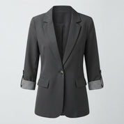 Verity Morris | Slim-Fit Cropped Work Jacket with Roll-Up Sleeves