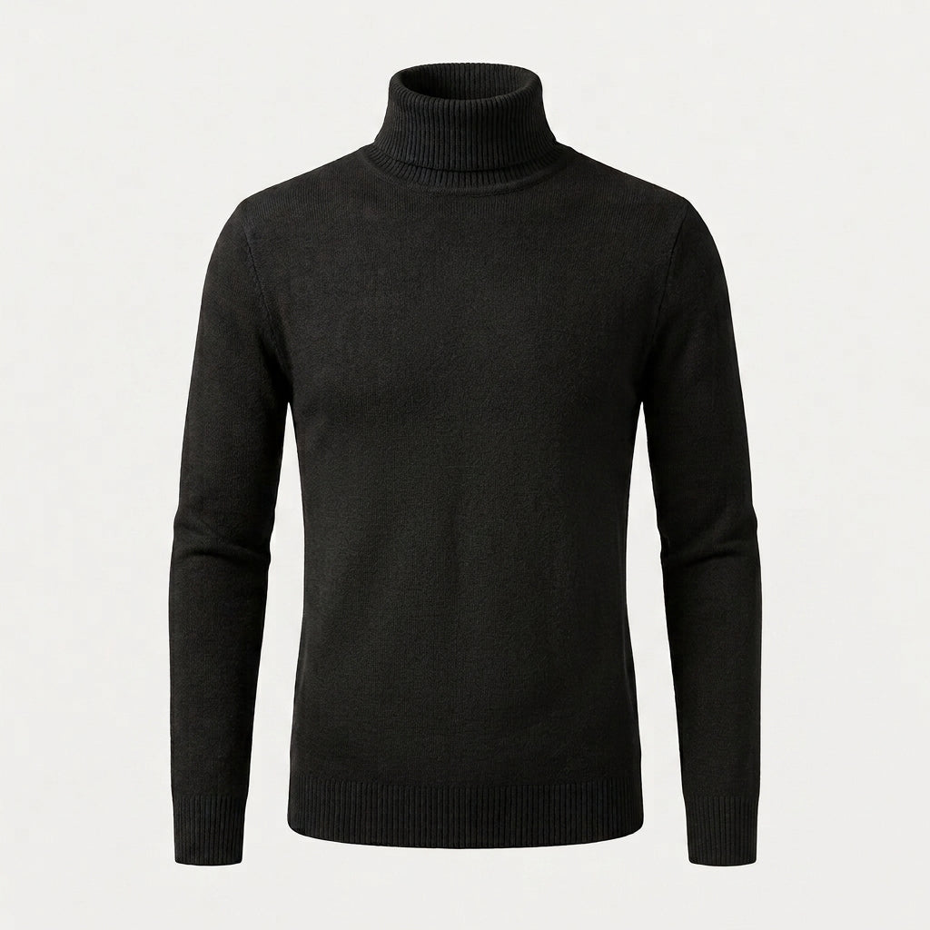 Verity Sutton | Pink Fleece-Lined Turtleneck Sweater