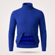 Verity Sutton | Pink Fleece-Lined Turtleneck Sweater