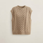 Victoria Green | Cozy Cable-Knit Sweater Vest
