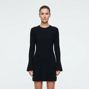 Victoria Walker | Ribbed Knit A-Line Mini Dress For Women