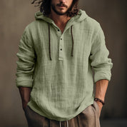 Edmund Galbraith | Chemise légère à capuche en lin pour homme