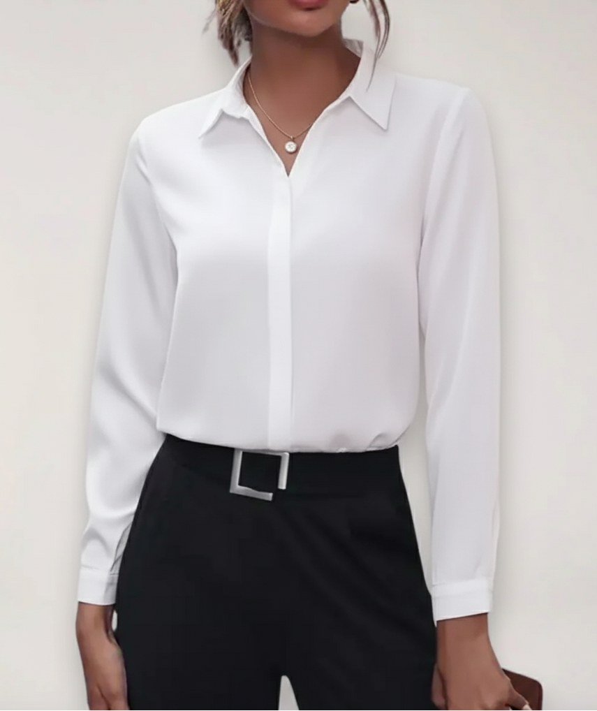 Alondra Kingsbury | Tailored Long Sleeve Blouse For Women