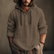 Edmund Galbraith | Chemise légère à capuche en lin pour homme