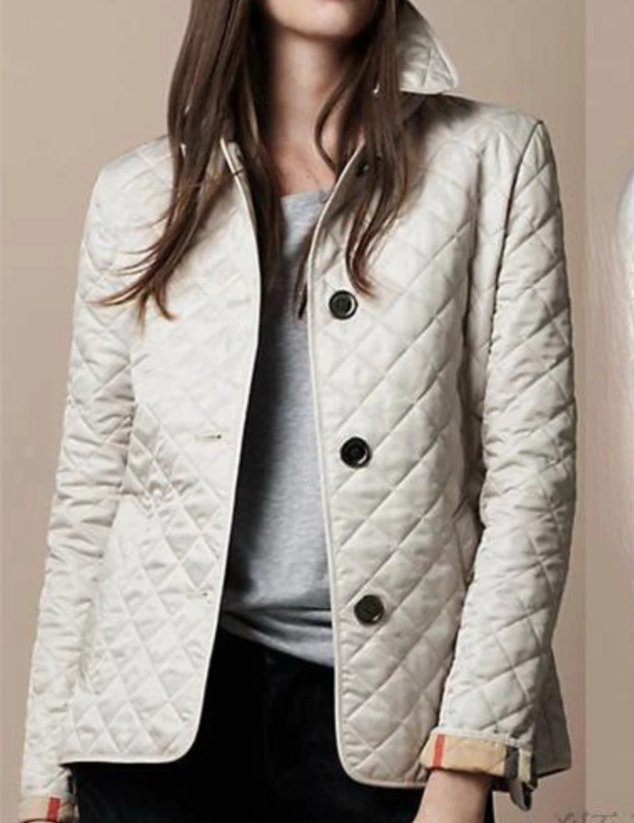 Beatrice Turner | Quilted Jacket with Turned-Down Collar