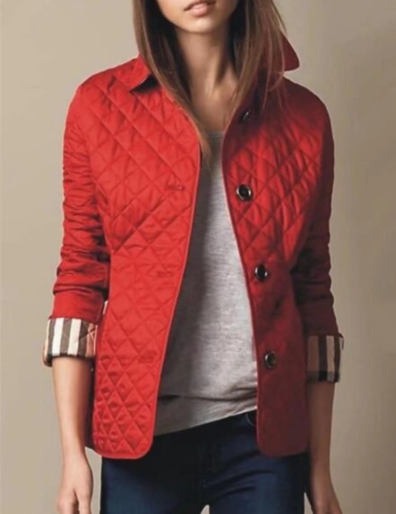 Beatrice Turner | Quilted Jacket with Turned-Down Collar