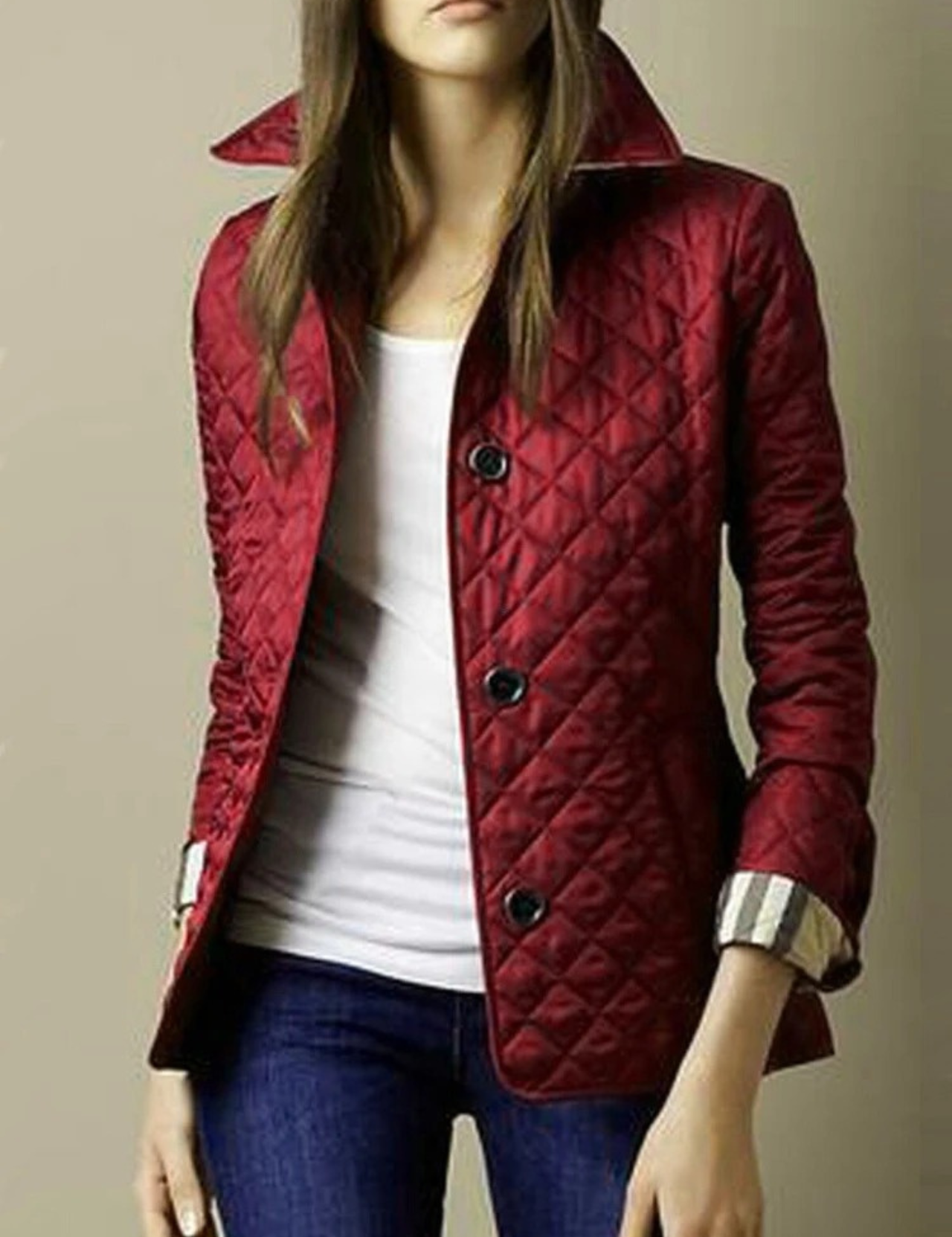 Beatrice Turner | Quilted Jacket with Turned-Down Collar