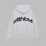 Charlotte Evans | Grey Oversized Logo Hoodie