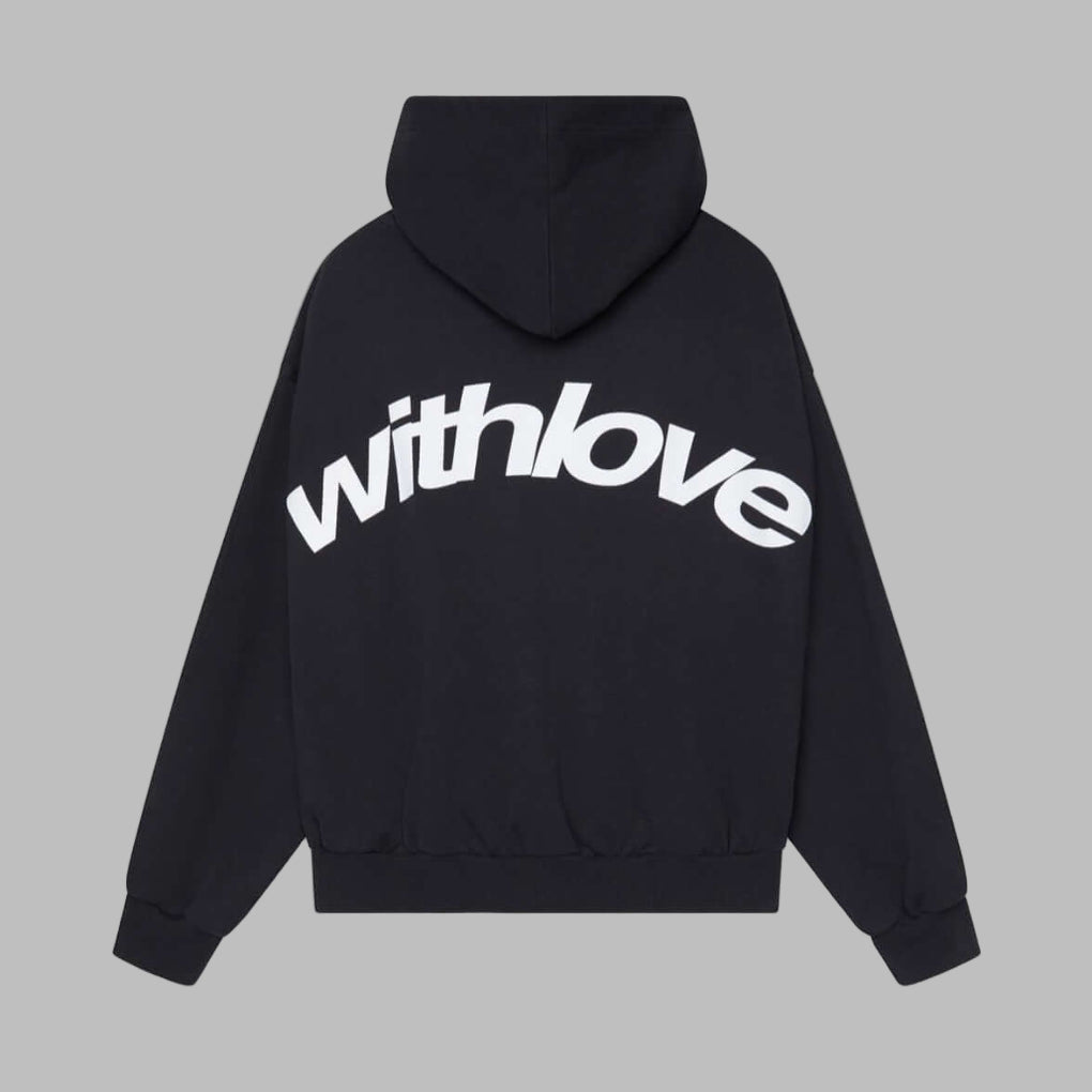 Charlotte Evans | Grey Oversized Logo Hoodie