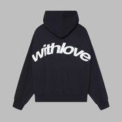 Charlotte Evans | Grey Oversized Logo Hoodie