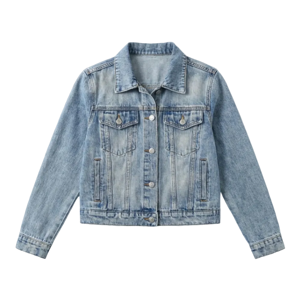Petra Vanderholm | Women's Light Wash Denim Jacket Long Sleeve