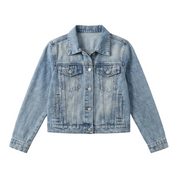 Petra Vanderholm | Women's Light Wash Denim Jacket Long Sleeve