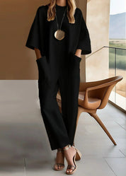 Freya Calderwood | Wide Leg Jumpsuit With Short Sleeves
