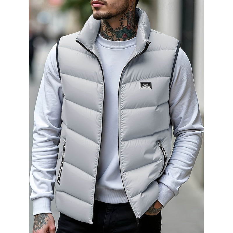 Florence Shaw | Red Quilted Padded Gilet for Women