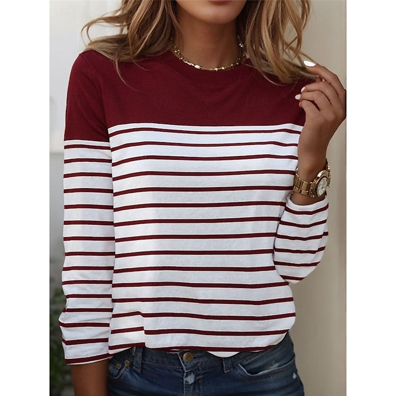 Marianne Radcliffe | Striped Long Sleeve Top