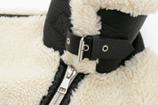 Bridget Oakley | Veste teddy oversize avec bordures contrastantes