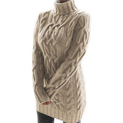 Elspeth Fraser | Cable-Knit Turtleneck Sweater Dress
