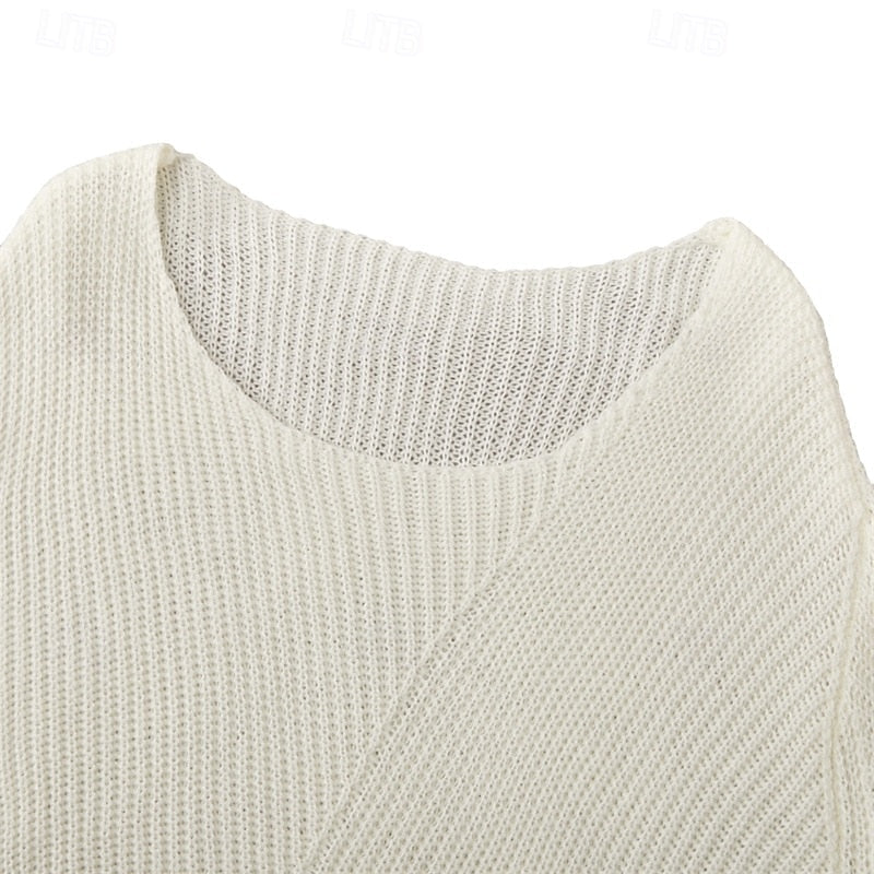 Henry Blackwell | Cream Waffle Knit Sweater for Men