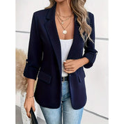 Amelia Thompson | Tailored Open-Front Blazer