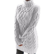 Elspeth Fraser | Cable-Knit Turtleneck Sweater Dress